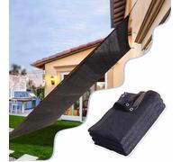 Filet de protection anti-UV pour extérieur, 6 x 8 m, noir soleil avec œillets pour serre, pera, balcon, clôture, abri de jardin, auvent extérieur