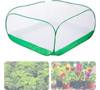 Filet de protection contre les insectes pour jardin Unyqoos® (pop-up) 100x100x50 cm – Tissu Oxford et maille fine de 1,3 mm, 1 ensemble (1 filet + 4 piquets)