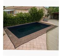 Werkapro Filet de protection piscine 10854 8 x 14 m 100 g/m² Polyéthylène Anti-UV Noir