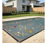 Filet de Protection Piscine pour Feuilles, Couverture Piscine Rectangulaire | Bâche de Protection Maille Fine pour Enterrée et Hors-Sol, Contre les Débris d'hiver en Polyéthylène(6x12m)