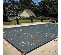 Filet De Protection Piscine Rectangulaire 5x10m/6x12m, Bâche De Protection Piscine Enterrée Et Hors-Sol, Couverture Piscines Hivernage pour Extérieur, Anti Feuilles & Anti-déchirure, Filet De Bassin