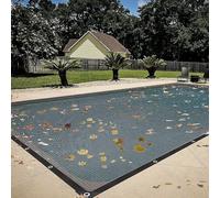 Filet De Protection Piscine Rectangulaire 5x10m, Mailles Fines Anti-Feuille | Couverture Hivernage Pour Piscine Hors-Sol Et Enterrée, Protection Extérieure Contre Feuilles Mortes Et Débris