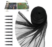 Filet de protection pour oiseaux, dimensions 10x10 mètres, maille de 12x12 mm, résistant aux UV, robuste