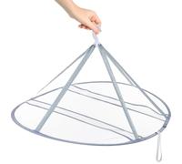 Filet de Séchage Pliable en Tissu Léger Surface en Maille et Sangles de Fixation, pour Sécher à Plat Pulls et Peluches en Camping ou Placard