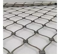 Filet de sécurité en acier inoxydable 304 de 1,5 mm pour balcon et clôture - Flexible - Protection contre les chutes - Maille de 10 cm - 1 x 40 m / 3.28x131.2ft - Résistant aux intempéries