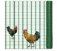 Filet de sécurité - Filet de clôture - 1 x 50 m - Vert - Polypropylène - Pour chantier et camping
