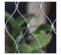 Filet de sécurité flexible en acier 304 Inless - 1,2 x 40 m - Clôture en forme de cerf et brise-vue pour animaux - Pour jardin, aire de jeux