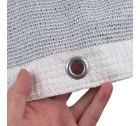 Filet de serre blanc à 50 % de protection solaire en maille pour plantes, serre, pelouse, chenil, poulailler, 4,6 x 15,2 m, protection UV légère