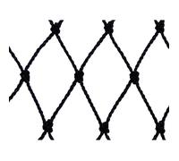 Filet de volière - Maille de 60mm Noir 12.5m x 20m