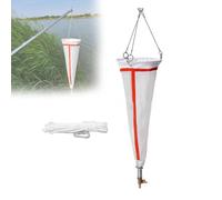 Filet d'échantillonnage de plancton avec manche télescopique, filet de collecte de 600 mailles pour prélèvement d'eau dans les lacs, étangs et rivières, avec cordon d'échantillonnage
