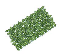 Filet Décoratif de Feuilles Artificielles, Haie Artificielle 1m | Revêtement Mural, Décoration de Feuilles Vertes, Plastique et Cloth, Vert, Jardins et Yards