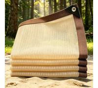 Filet d'ombrage 0.5 x 5.5 m Bloquer Les Rayons UV avec Œillets, Résistant Aux UV et Au Vent Filet Protection Piscine pour Patio Serre Jardin Pergola Pet House, Couleur Crème