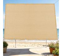 Filet d'ombrage 1.3 x 5 m Anti UV Anti UV Toile Ombrage Exterieur avec Œillets pour Jardin, Terrasse, Balcon, Camping, Pergola, Jaune Sable