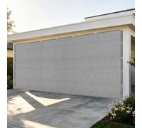 Filet d'ombrage 1.4 x 4 m Anti UV Filet d'ombrage avec Œillets pour Serre Jardin Couverture Potager Terrasse, Gris Clair