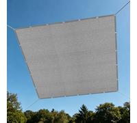 Filet d'ombrage 1.4 x 7 m Respirant Filet D'Intimité avec Œillets pour Couverture Végétale Serre Jardin Pergola Patio Lawn Pet House, Gris Clair