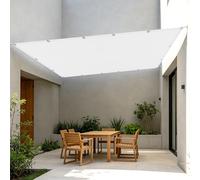 Filet d'ombrage 1.5 x 2.3 m Respirant Filet d'ombrage Extérieur pour Serre avec Œillets pour La Couverture Végétale Serre Pergola Jardin Abri D'Auto Pet House Lawn Patio, Blanc