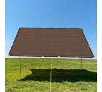 Filet d'ombrage 1.5 x 2.6 m Anti UV Filet D’Ombrage Rectangulaire avec Œillets pour Couverture Végétale Serre Jardin Pergola Patio Lawn Pet House, Brun