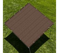 Filet d'ombrage 1.6 x 3 m Vent et Perméable à l'eau Voile d'ombrage Protection Solaire Toile Rectangulaire Résistant pour Jardin, Terrasse, Balcon, Camping, Pergola, Brun