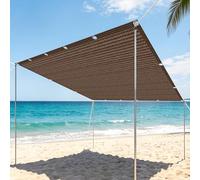 Filet d'ombrage 1.7 x 1.8 m Vent et Perméable à l'eau Filet Anti Chaleur Extérieur avec Œillets pour Couverture Végétale Serre Jardin Pergola Patio Lawn Pet House, Brun