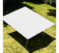 Filet d'ombrage 1.9 x 2.7 m Anti UV Filet Ombrage Résistant pour Potager, Serre, Balcon, Terrasse, Pergola, Patio, Blanc