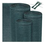 Filet d'ombrage 10 x 1,8 m, toile d'ombrage 165 g/m², SolVision SG80, vert