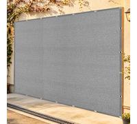 Filet d'ombrage 100 x 400 cm Anti UV Voile d'ombrage pour Terrasse avec Œillets pour Serre Jardin Couverture Potager Terrasse, Gris Clair
