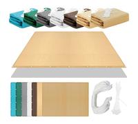 Filet d'ombrage 2.4 x 2.4 m Anti UV Voile d'ombrage Rectangulaire Résistant pour Couverture Végétale Serre Jardin Pergola Patio Lawn Pet House, Couleur Crème