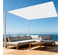 Filet d'ombrage 2.5 x 3 m Protection Solaire Filet Solaire Résistant Résistant pour Jardin, Terrasse, Balcon, Camping, Pergola, Blanc