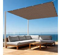 Filet d'ombrage 2.5 x 3 m Protection Solaire Filet Solaire Résistant Résistant pour Jardin, Terrasse, Balcon, Camping, Pergola, Brun