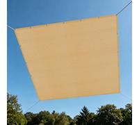 Filet d'ombrage 2.8 x 9 m Respirant Filet D'Intimité avec Œillets pour Couverture Végétale Serre Jardin Pergola Patio Lawn Pet House, Jaune Sable