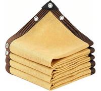 Filet d'ombrage 210 x 230 cm Anti-UV, Résistant, Coupe-Vent et Perméable à l'eau, avec Œillets Filet Protection Piscine pour Serre Jardin Couverture Potager Terrasse, Couleur Crème