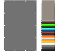 Filet Dombrage 210 x 240 cm Taux d'ombrage de 95% Voile d'ombrage Toile Rectangulaire avec Serre-Câble pour Balcon, Extérieur, Cour, Piscine, Gris Clair