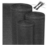 Filet d'ombrage 50m x 2m Tissu d'ombrage 165g/m² SG80, Anthracite