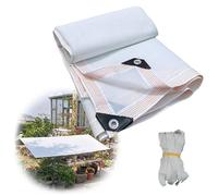 Filet d'ombrage 60 % avec œillets - Tissu d'ombrage respirant pour serres Disponible en tailles 1 x 6 m 2 x 9 m 3 x 11 m 6 x 6 m 9 x 19 m 12 x 15 m (3 x 17 m)