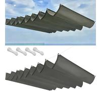 Filet d'ombrage 60x120cm Protection UV 98%, Indéchirable Voiles d'ombrage Rétractable Tailles Personnalisables pour Balcon Terrasse, Gris Clair