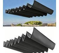 Filet d'ombrage 60x440cm Protection UV 98%, Indéchirable Voile Ombrage Rétractable Tailles Personnalisables pour Balcon Terrasse, Gris Foncé