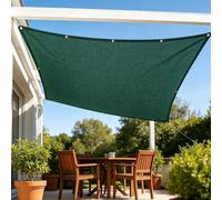 Filet d'ombrage 650 x 900 cm Protection Solaire en Tissu Hdpe, Respirant, Perméable à L’Eau Protection 95% UV Filet d'ombrage Extérieur pour Jardins Serres Toits Piscines, Vert
