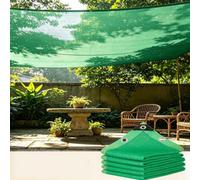 Filet d'ombrage 70% Vert, Maille HDPE Anti-UV, Respirant pour pergola | hydrofuge pour terrasse jardin, bords renforcés avec œillets, taille personnalisée disponible