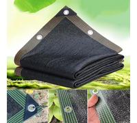 Filet d'ombrage à 95 % contre le soleil, tissu d'ombrage pour serre avec œillets, bâche en maille noire pour protection des plantes, auvent d'extérieur et couverture