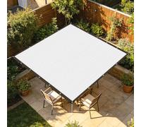 Filet d'ombrage Aluminium 270 x 280 cm Ventilation Respirante Toile Pare Soleil avec Œillets Facile à Suspendre pour Jardin, Patio, Pelouse, Abri de Voiture, Argent