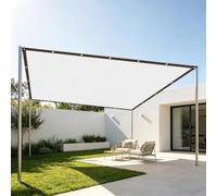 Filet d'ombrage Aluminium 270 x 300 cm Protection UV Bâche Réfléchissante avec Œillets Au Soleil Maillé UV Facile à Suspendre pour Fleurs Plantes Terrasse Jardin Argent, Argent
