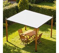 Filet d'ombrage Aluminium 270 x 470 cm Protection Solaire Filet de Protection Solaire Facile à Suspendre pour Terrasse, Camping, Extérieur, Serre, Cour, Balcon, Argent