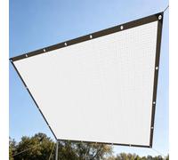 Filet d'ombrage Aluminium 270 x 680 cm Protection Solaire Filet de Protection Solaire Facile à Suspendre pour Terrasse, Camping, Extérieur, Serre, Cour, Balcon, Argent