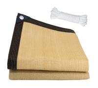 Filet d'ombrage avec œillets, toile d'ombrage pour jardin, facile à suspendre, résistante aux rayons UV, respirante et protection solaire, pour pergola, jardin Marron clair 3 x 3 m