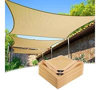 Filet D'ombrage Beige,Voile D'ombrage, 90% Filet Protection Solaire 1m 2m 3m 4m 5m 6m 7m 8m 9m,Toile D'ombrage Pour Plantes,Pour Serre De Jardin Pergola Patio,Avec Œillets,Beige-1x4m(3.3*13.1ft)