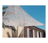 Filet d'ombrage bicolore Sahara Blanc et Gris - 2,4 x 3 m Gris G