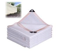 Filet D'Ombrage Blanc, 90% Bloquent Les UV Filet de Protection Solaire, Toile D'Ombrage pour Abri De Voiture Pergola Fleurs Serre Patio 1x1m 1x2m 2x3m 3x4m 4x5m 5x6m 6x8m ( Color : Blanc , Size : 4mx8