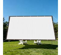 Filet d'ombrage en Aluminium Réfléchissant 270 x 420 cm Ventilation Respirante Filet d'ombrage en Aluminium Facile à Suspendre pour Jardin, Patio, Pelouse, Abri de Voiture, Argent