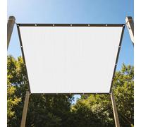 Filet d'ombrage en Aluminium Réfléchissant 270 x 460 cm Protection UV Filet de Protection Solaire Facile à Suspendre pour Fleurs Plantes Terrasse Jardin Argent, Argent