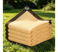 Filet d'ombrage Extérieur 0.5 x 5.5 m Coupe-Vent et Perméable à l'eau, Anti-UV, Résistant, avec Œillets UV Toile Ombrage Bache pour Patio Serre Jardin Pergola Pet House, Couleur Crème